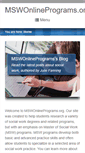 Mobile Screenshot of mswonlineprograms.org